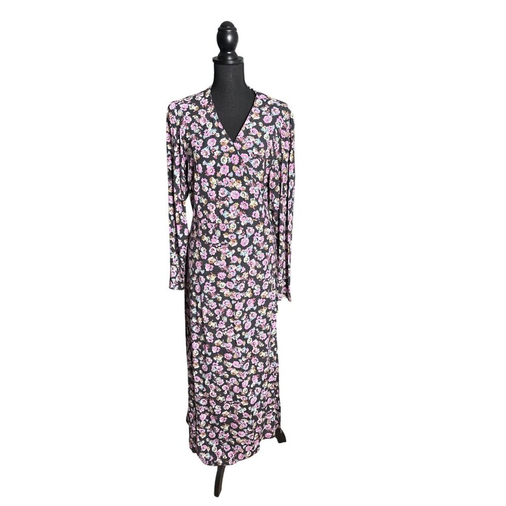 H&M Floral Maxi Dress - Black and Pink